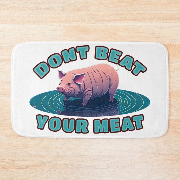 Item preview, Dont Beat Your Meat - Funny Pig designed and sold by Beyond-Summit.
