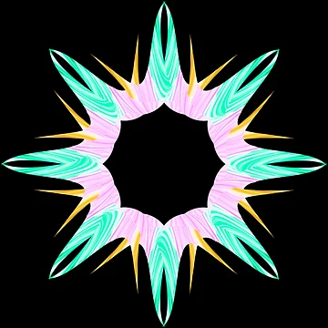 Artwork thumbnail, multicolored star by Meo Design