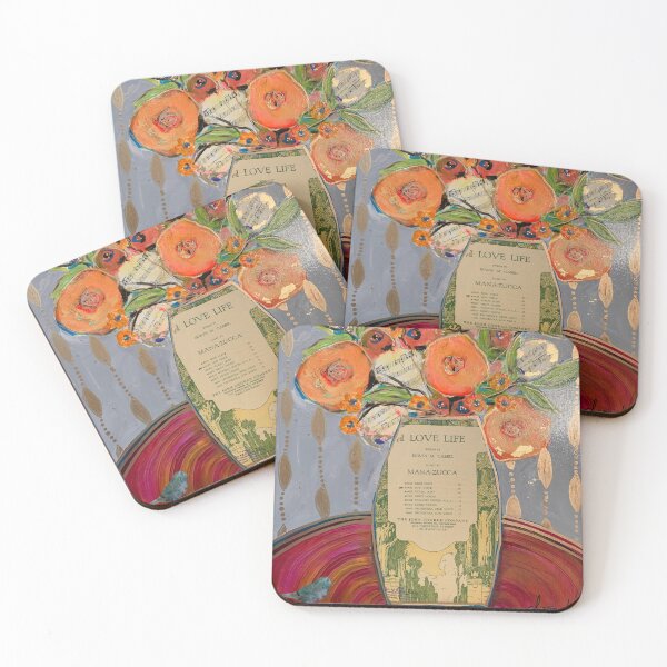 Item preview, I love life flowers in vase designed and sold by Sherri Bobzien.