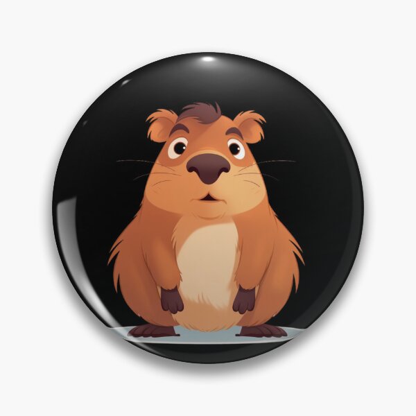 Item preview, Adorable Capybara Animated Digital Art designed and sold by DigitalPixelize.