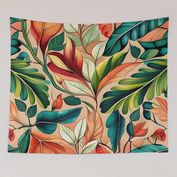Item preview, Modern Floral Pattern, Summer leaves designed and sold by Glimmersmith.