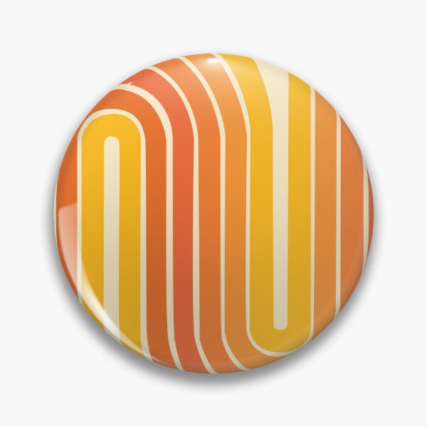 Item preview, Retro Abstract Arches Yellow Orange designed and sold by printguys.