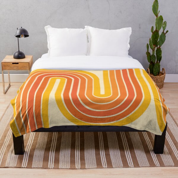 Item preview, Retro Abstract Arches Yellow Orange designed and sold by printguys.