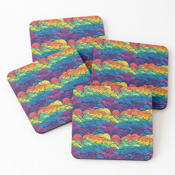 Item preview, Dark Cartoony Rainbow Clouds designed and sold by BoredF.