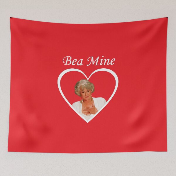 Artikelvorschau, Bea Mine - Dorothy Zbornak (Bea Arthur) Valentinstagsherz aus den Golden Girls - weißes Herz und Schriftart entworfen und verkauft von LegendaryLGBT.