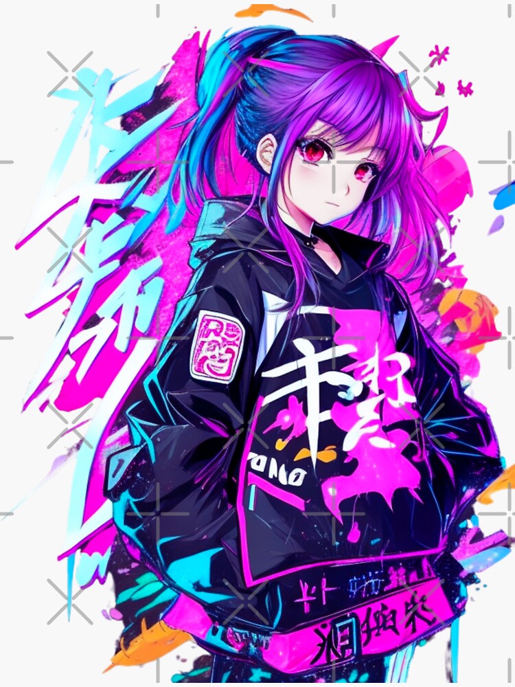 Premium Photo | Cyberpunk Style Cute Girl Anime Neon Anime Girl Cyberpunk  Anime Wallpaper Cute Anime Girl AI Generative