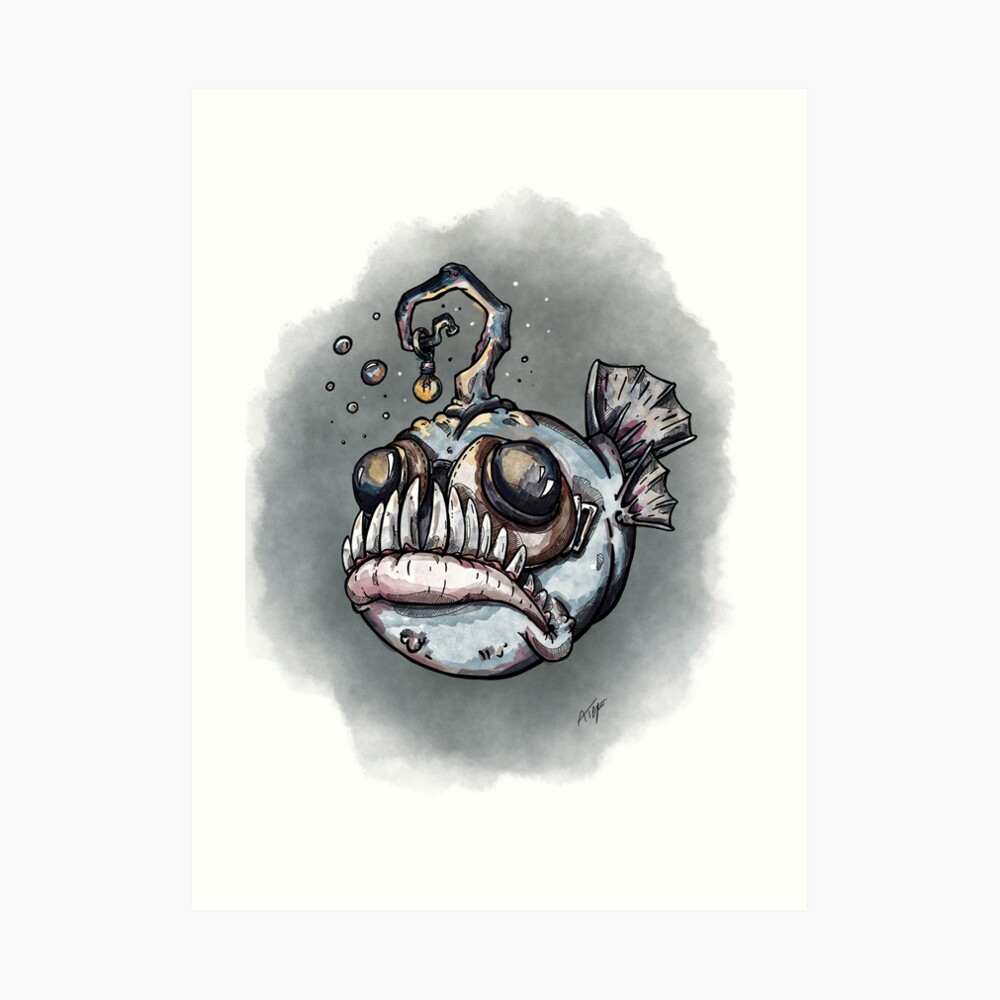 Anglerfish tattoo - Tattoogrid.net