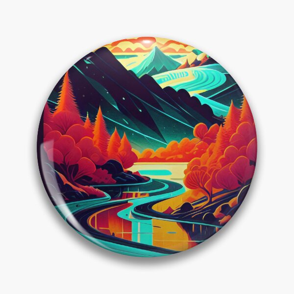 Item preview, Mountain Scene designed and sold by ArtFactoryAI.