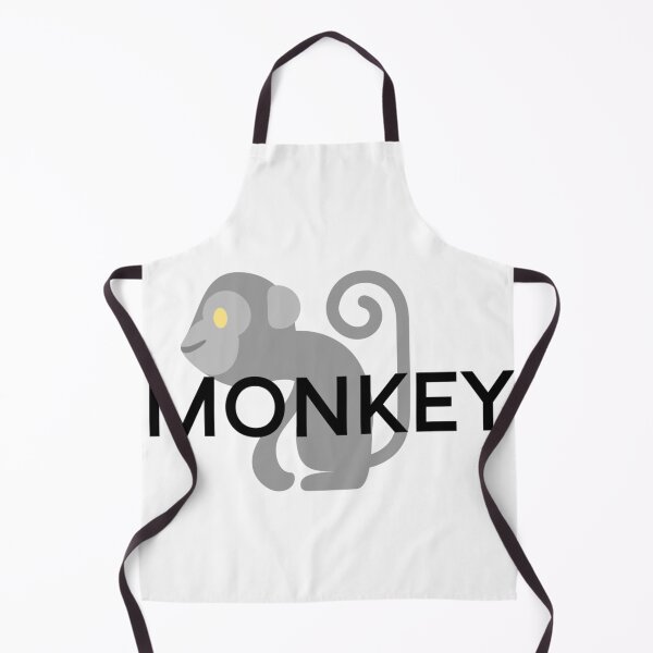 Item preview, monkey text graphic v1a white background designed and sold by fishpressink.