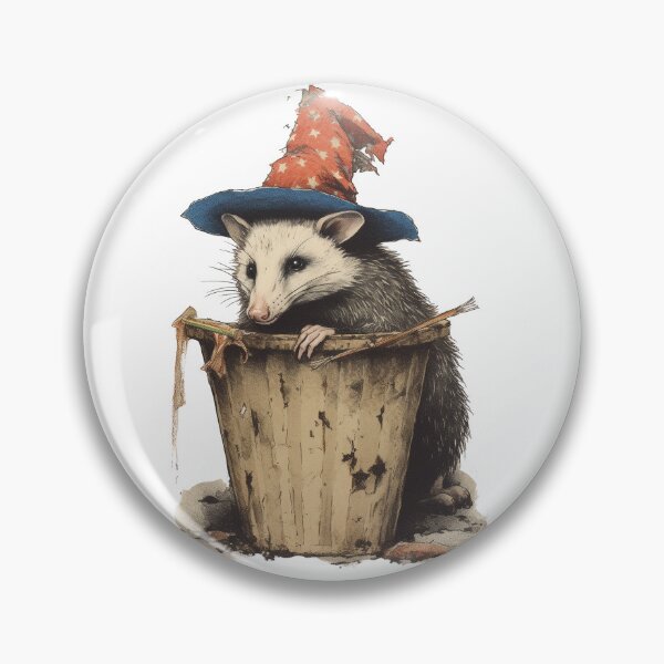 Item preview, Trash Wizard Possum Opossum designed and sold by egneveRArt.