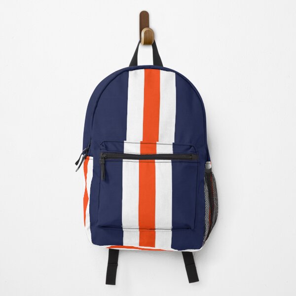 Item preview, Luton Navy White Orange Retro Football Stripes  designed and sold by Sporting Colour.