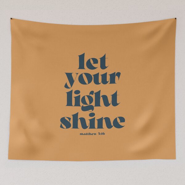 Item preview, Matthew 5:16 - Let your Light Shine - bible verse designed and sold by Firmly Planted Prints.