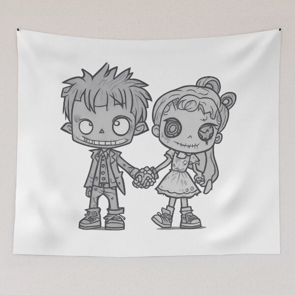 Item preview, Zombie couple in Love designed and sold by Designze.