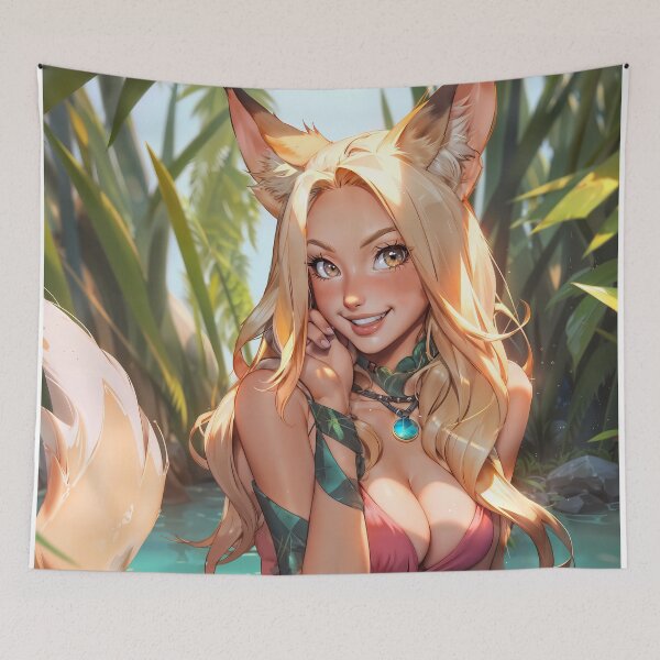 Item preview, Bathing Suit Foxgirl designed and sold by AiLoveAnime.