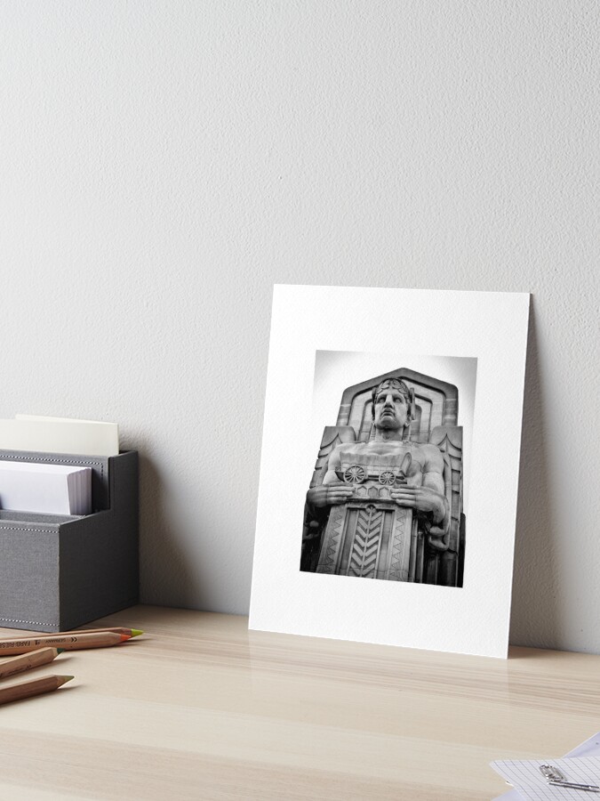 Cleveland Guardian of Traffic Coffee Painting Fine Art Print