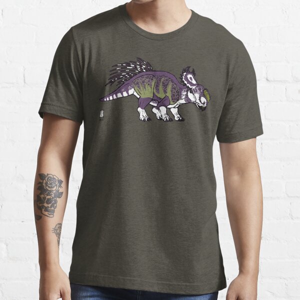 Purple and Green Pachyrhinosaurus Essential T-Shirt
