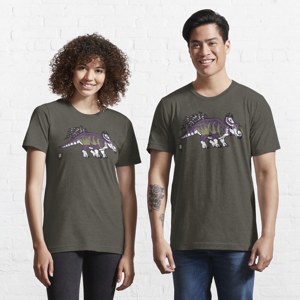 Purple and Green Pachyrhinosaurus Essential T-Shirt