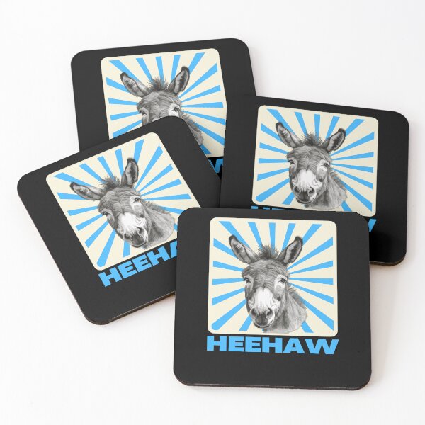 Item preview, Retro heehaw donkey - funny donkey designed and sold by Straya75.