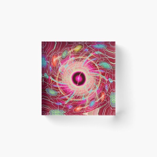 Item preview, spinning hadron collider computer visualization artistic harmony of color particles of the universe  designed and sold by JaroDesign2023.