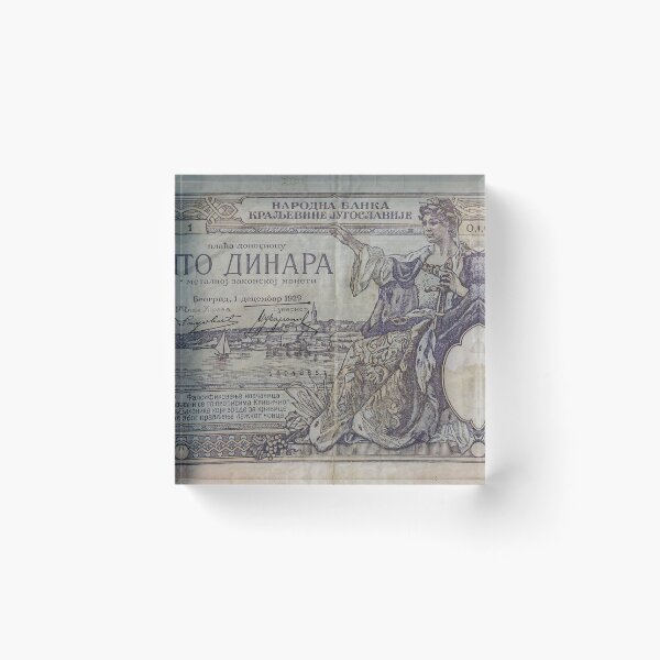 Item preview, Vintage Kingdom of Yugoslavia banknote designed and sold by SvarunPogani.
