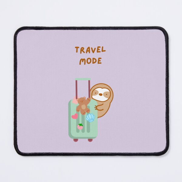 Item preview, Travel Mode Suitcase Sloth designed and sold by theslothinme.