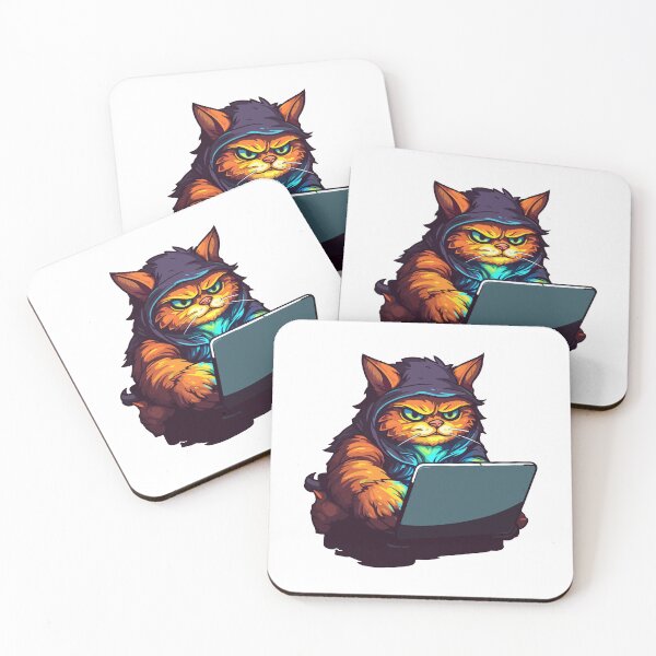 Item preview, Unleashing the Mischief: Meet the Hacker Cat designed and sold by Artwyz.
