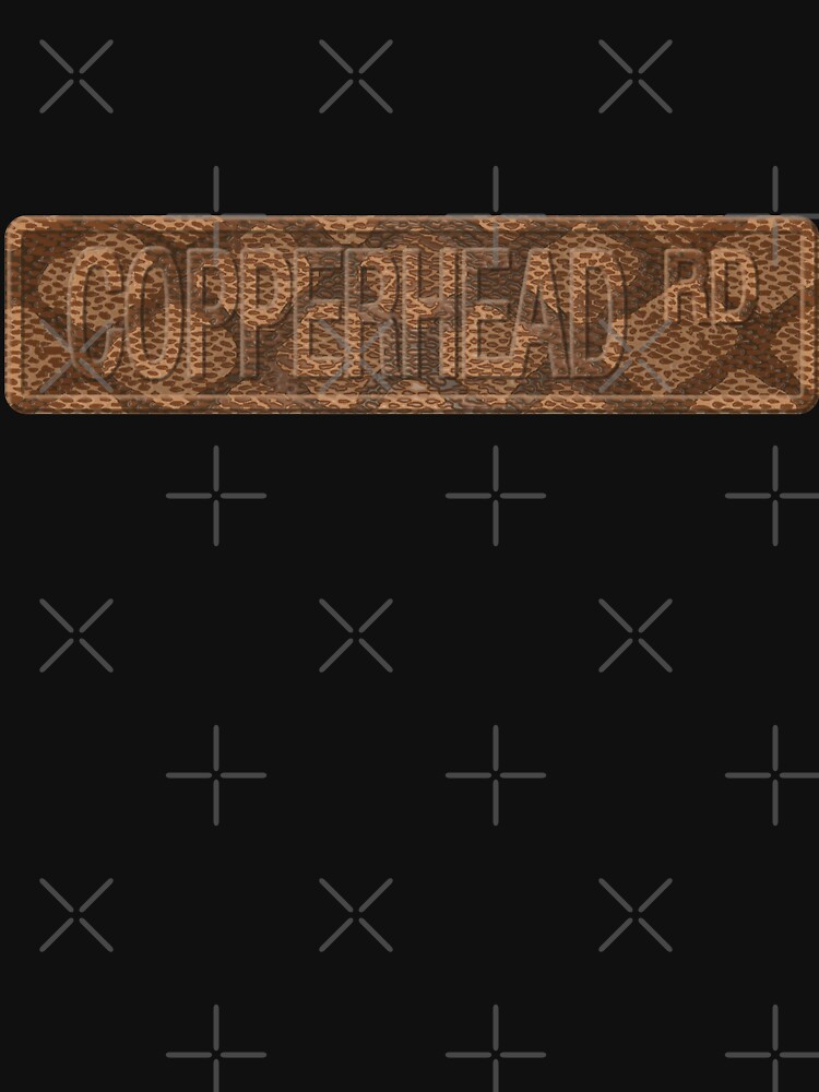 "Copperhead Road sign in snakeskin" Long Sleeve TShirt by reapolo