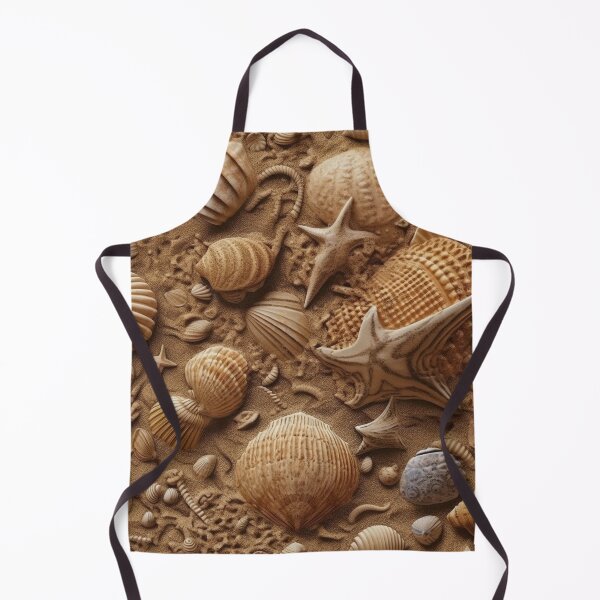 Item preview, Natural Seashell Pattern on Sandy Beach - Realistic and Detailed Seaside Art designed and sold by stateofhuman.