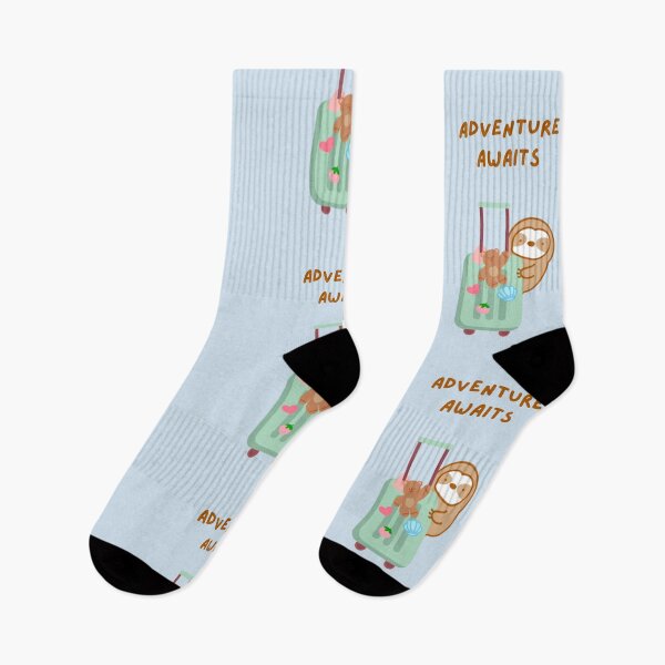 Item preview, Adventure Awaits Traveling Sloth  designed and sold by theslothinme.