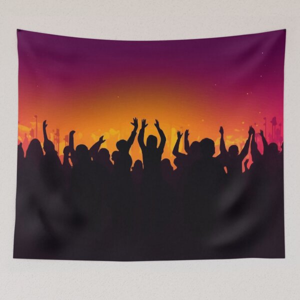 Item preview, music festival hands up crowd  designed and sold by tony4urban.