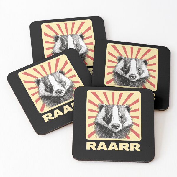 Artikelvorschau, Retro Raarr Dachs - lustiger Dachs entworfen und verkauft von Straya75.