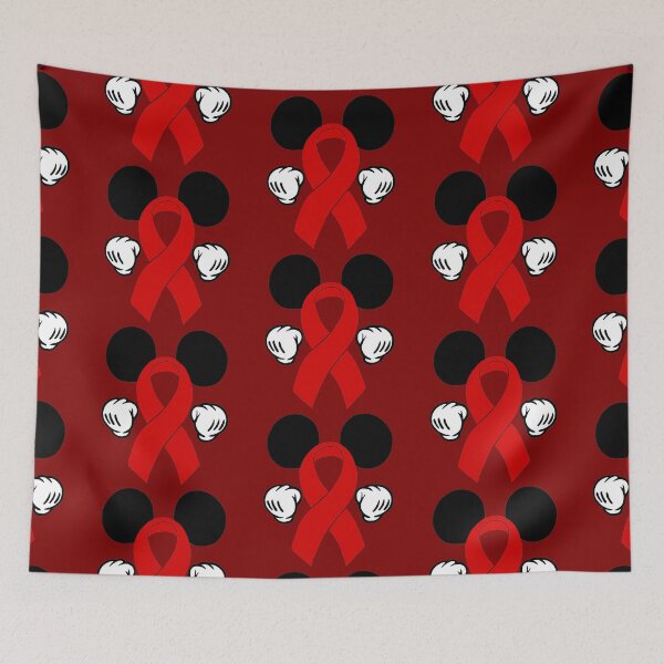 Item preview, Mouse ears Awareness Ribbon (Red) designed and sold by CaitlynConnor.