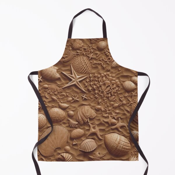 Item preview, Seashell Pattern on Sandy Beach - Var. 5 - Realistic and Detailed Seaside Art designed and sold by stateofhuman.