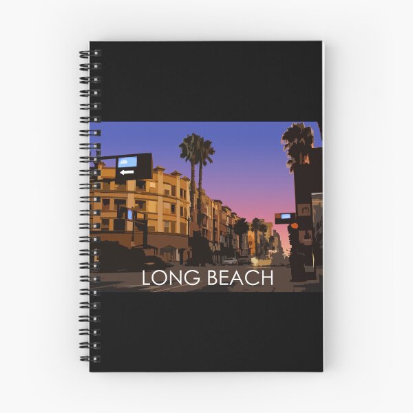 Item preview, Long Beach, California, USA, Travel Print designed and sold by summattodraw.