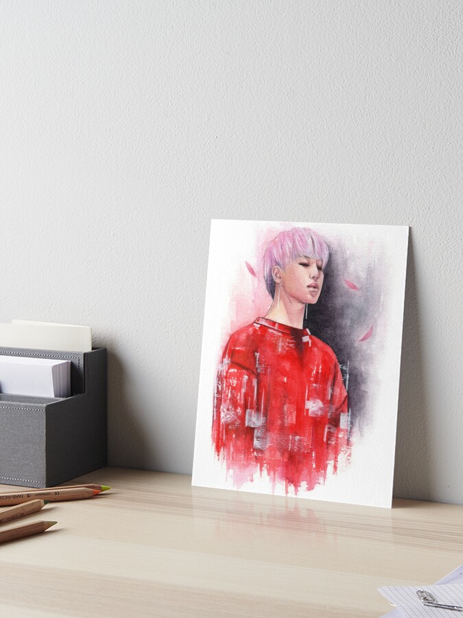 BTS Jimin FACE Digital Painting Art Board Print for Sale by dominikamills