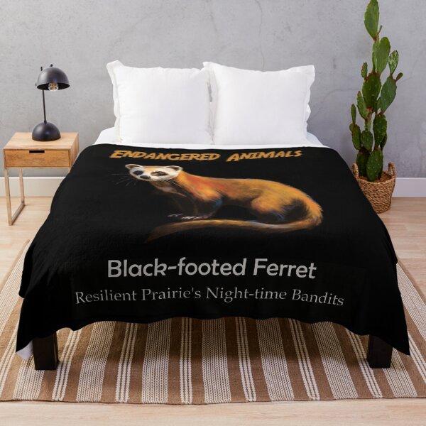 Item preview, Black-footed Ferret: Resilient Prairie's Night-time Bandits designed and sold by JLCableStudio.