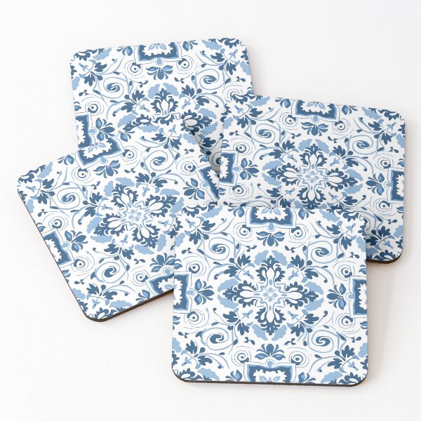Item preview, Mediterranean Dreams - Serene White and Blue Pattern designed and sold by MelodySimmons.