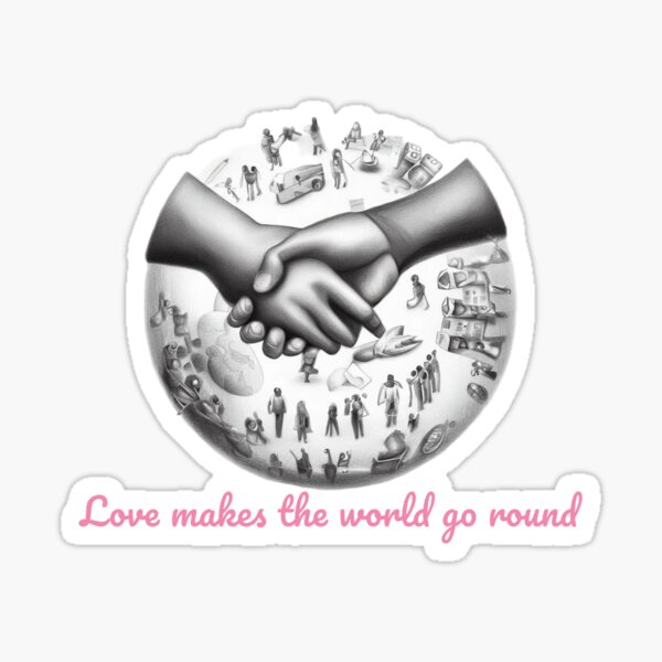 Item preview, Love makes the world go round designed and sold by Merelita.