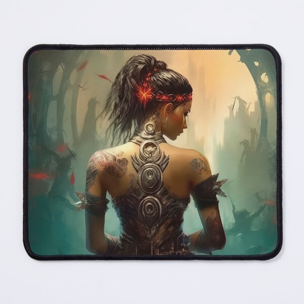 Item preview, Cyberpunk woman warrior designed and sold by Rosaliartbook.