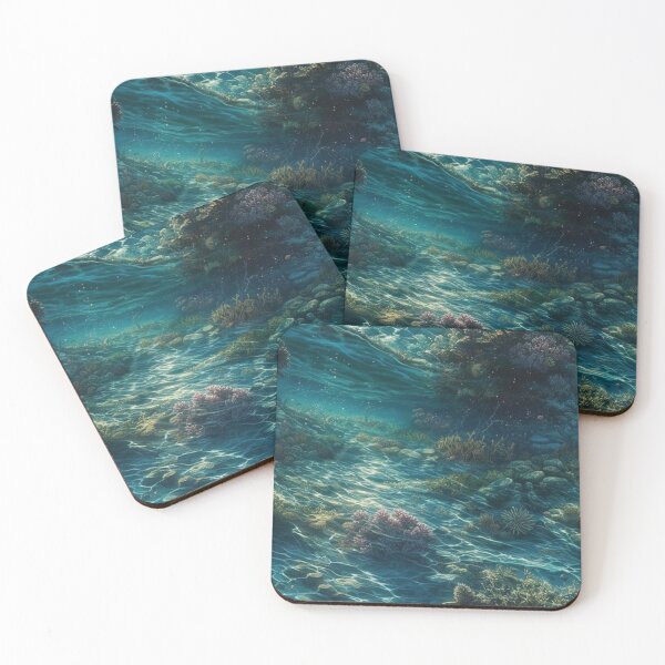 Item preview, Subaqueous Landscape with Refracted Light - Detailed and Realistic Underwater Scene designed and sold by stateofhuman.