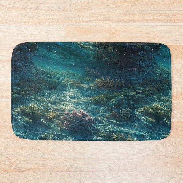 Item preview, Subaqueous Landscape with Refracted Light - Detailed and Realistic Underwater Scene designed and sold by stateofhuman.