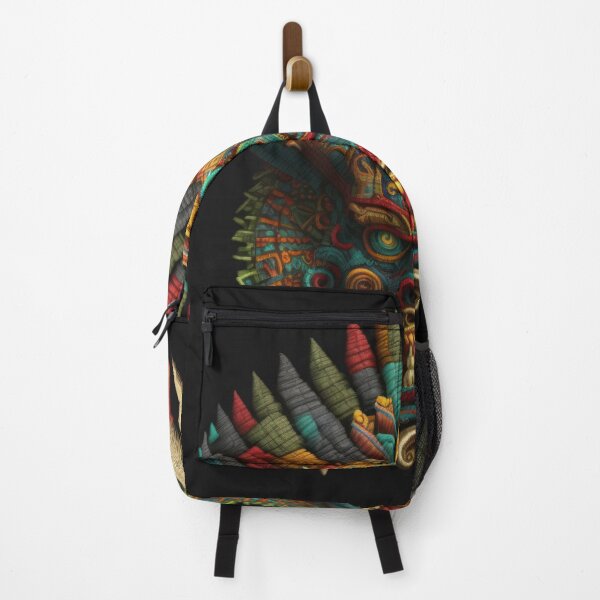 Item preview, KUKULKAN mayan god deluxe design made of embroidery textile designed and sold by Tio-Tecun.