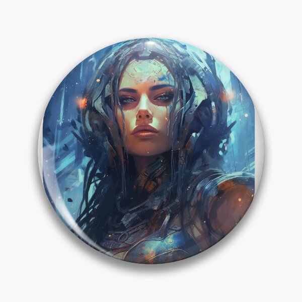 Item preview, Cyberpunk woman warrior designed and sold by Rosaliartbook.
