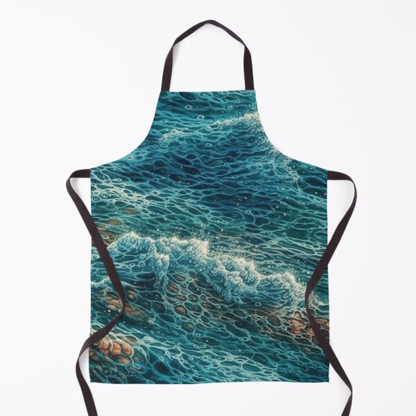 Item preview, Japanese-Inspired Waves and Refracted Light - Hyperrealistic Ocean Scene designed and sold by stateofhuman.