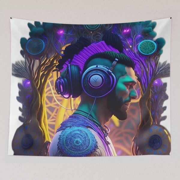 Item preview, "The Jungle Night DJ" designed and sold by Transelasticart.