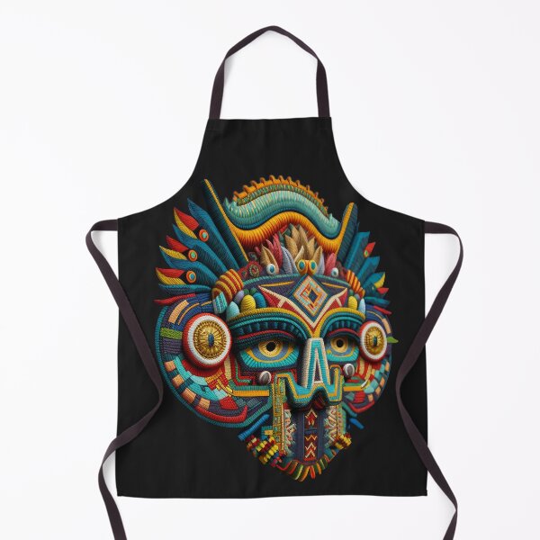 Item preview, KUKULKAN mayan god deluxe design made of embroidery textile designed and sold by Tio-Tecun.
