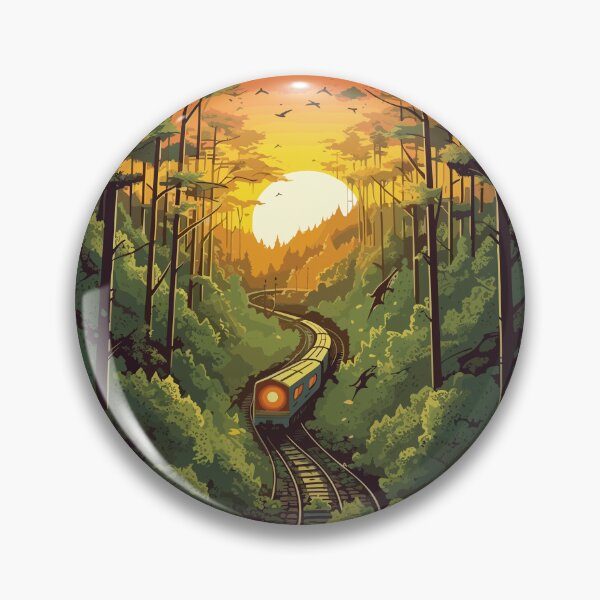 Item preview, Forest Railway Journey: Retro Isometric Train Adventure designed and sold by SynthPrint.