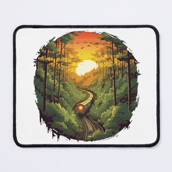 Item preview, Forest Railway Journey: Retro Isometric Train Adventure designed and sold by SynthPrint.