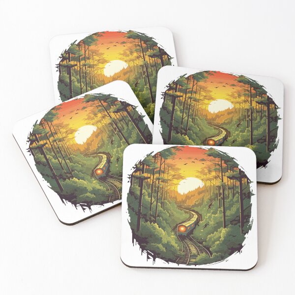Item preview, Forest Railway Journey: Retro Isometric Train Adventure designed and sold by SynthPrint.