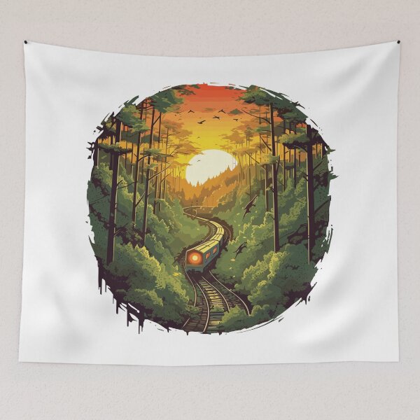 Item preview, Forest Railway Journey: Retro Isometric Train Adventure designed and sold by SynthPrint.